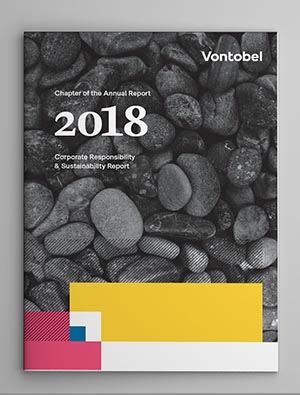 Extrait du rapport annuel 2018 de Vontobel Magazine sur fond gris